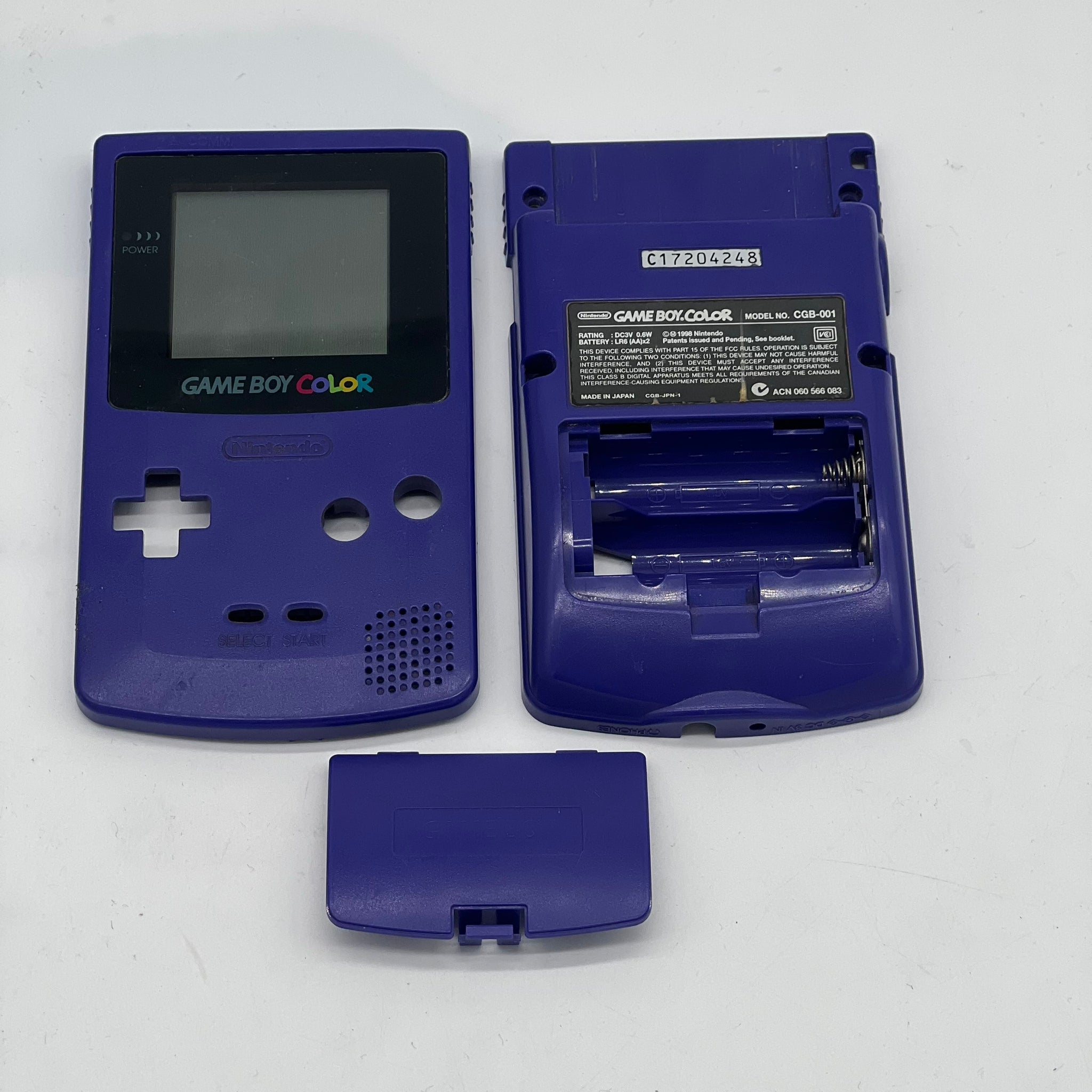 Kit Ricambio Verde Con Lente Protettiva Per Game Boy Color GBC – Cover Posteriore E Schermo (Con Retro Adesivo)
