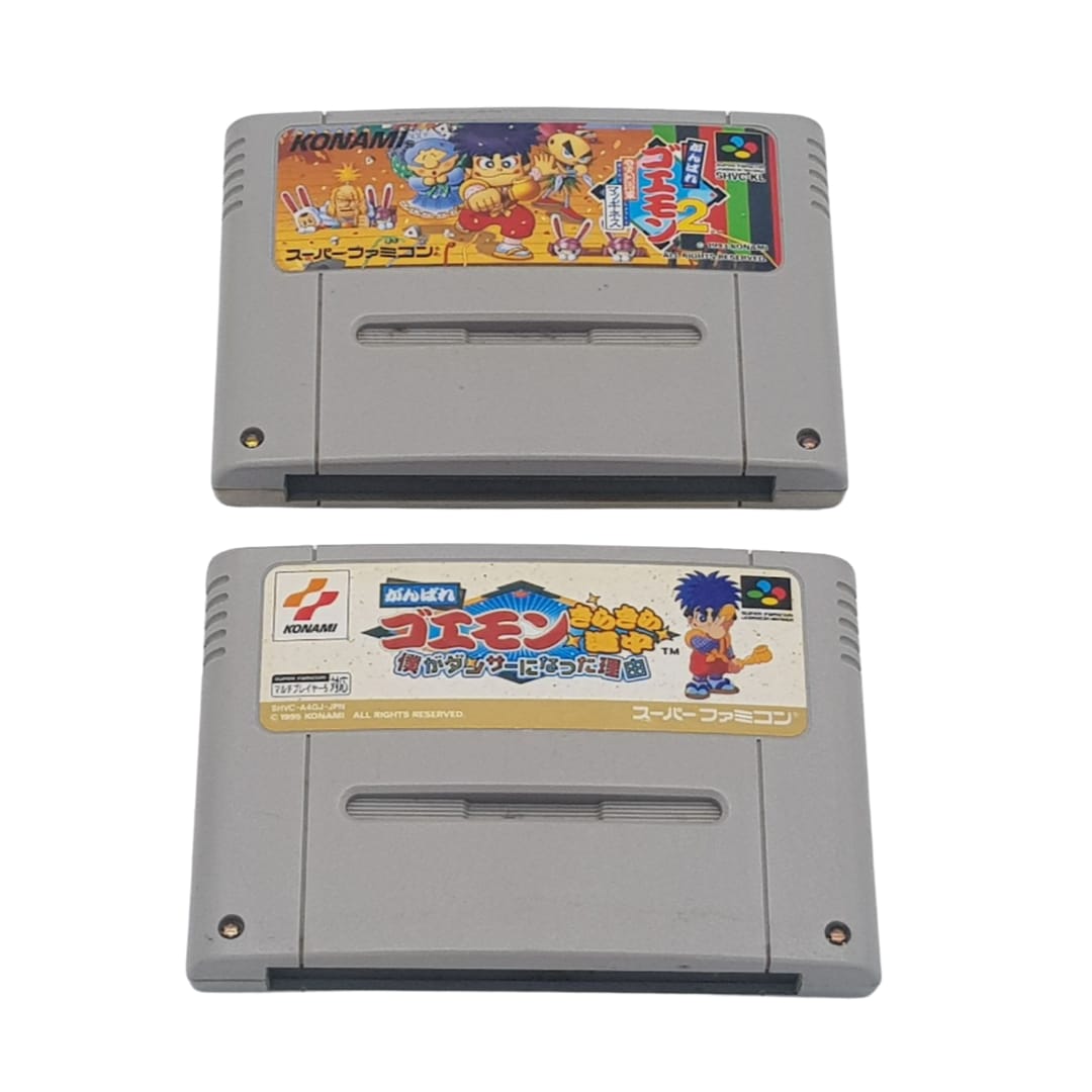 Ganbare Goemon 2 + Ganbare Goemon 4 - Nintendo Super Famicom SFC - NTSC Japan