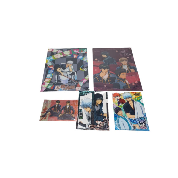Gintama Merchandise BULK LOTTO - folder porta cd ventagli adesivi ed altro-Japan