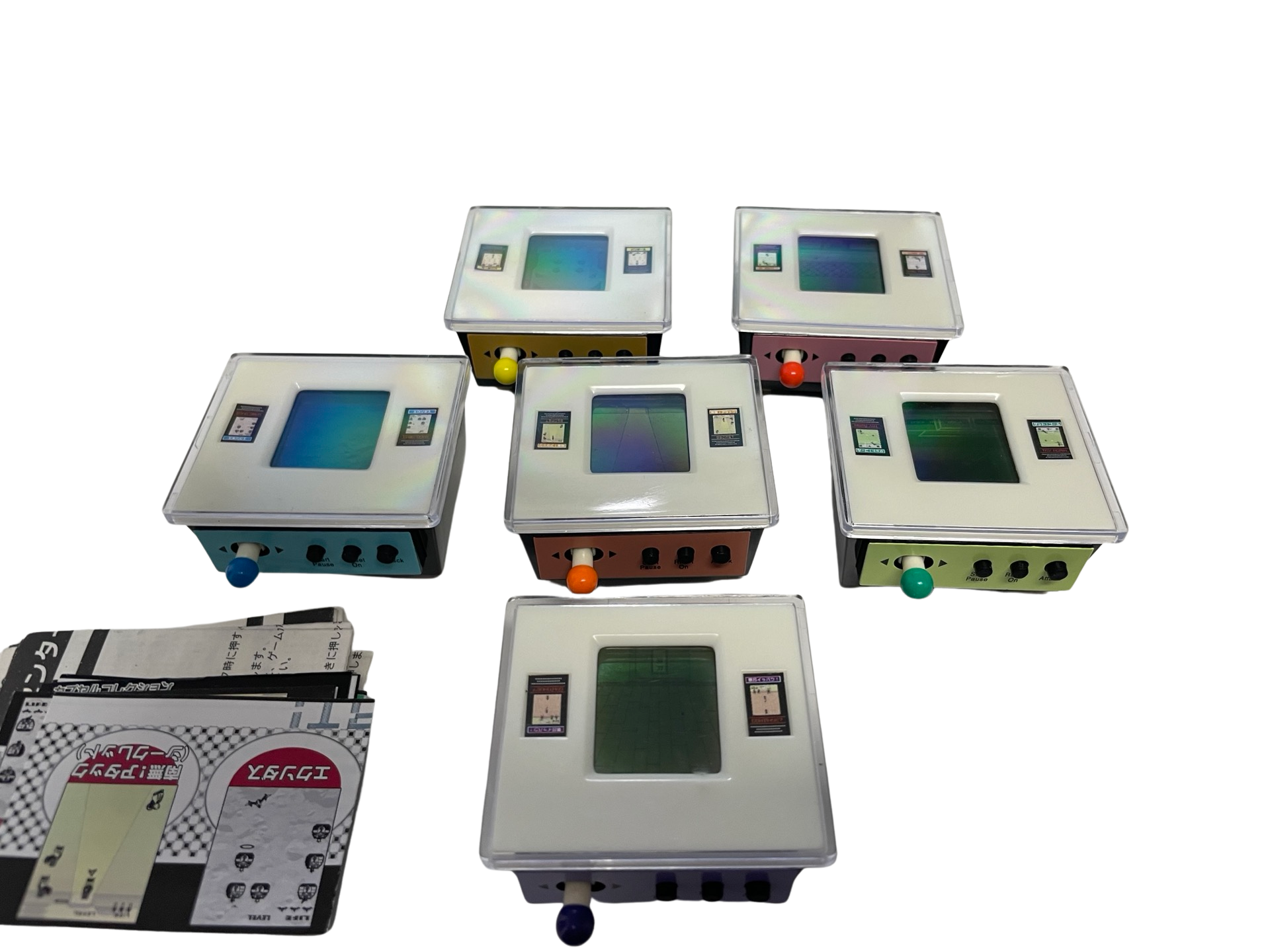 Lotto completo 6 pezzi Epoch LCD Mini Capsule Game Center 85 Japan NUOVI freeshipping - Retrofollie