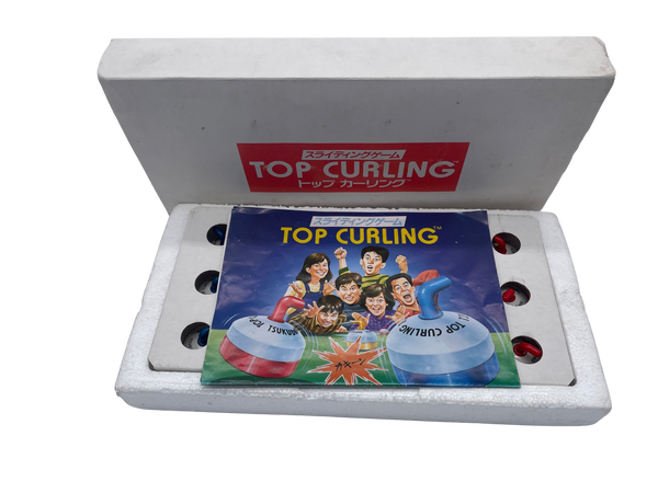 Top Curling TSUKUDA 1988 vintage table game Rare NEW 18 pezzi Japan freeshipping - Retrofollie