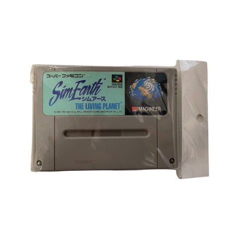 SUPER NINTENDO cartuccia gioco SIM EARTH JAPAN SHVC-SE SNES freeshipping - Retrofollie