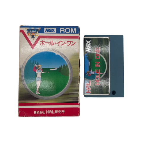 Hole in One Golf HAL MSX Cartuccia Gioco boxed Japan TESTED HM-016 freeshipping - Retrofollie