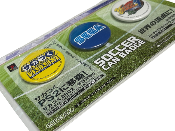 Badge pins Soccer SEGA PS2 VIRTUA STRIKER Gamecube Bonus Gift Japan freeshipping - Retrofollie