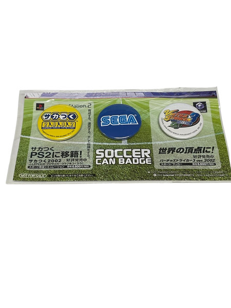 Badge pins Soccer SEGA PS2 VIRTUA STRIKER Gamecube Bonus Gift Japan freeshipping - Retrofollie