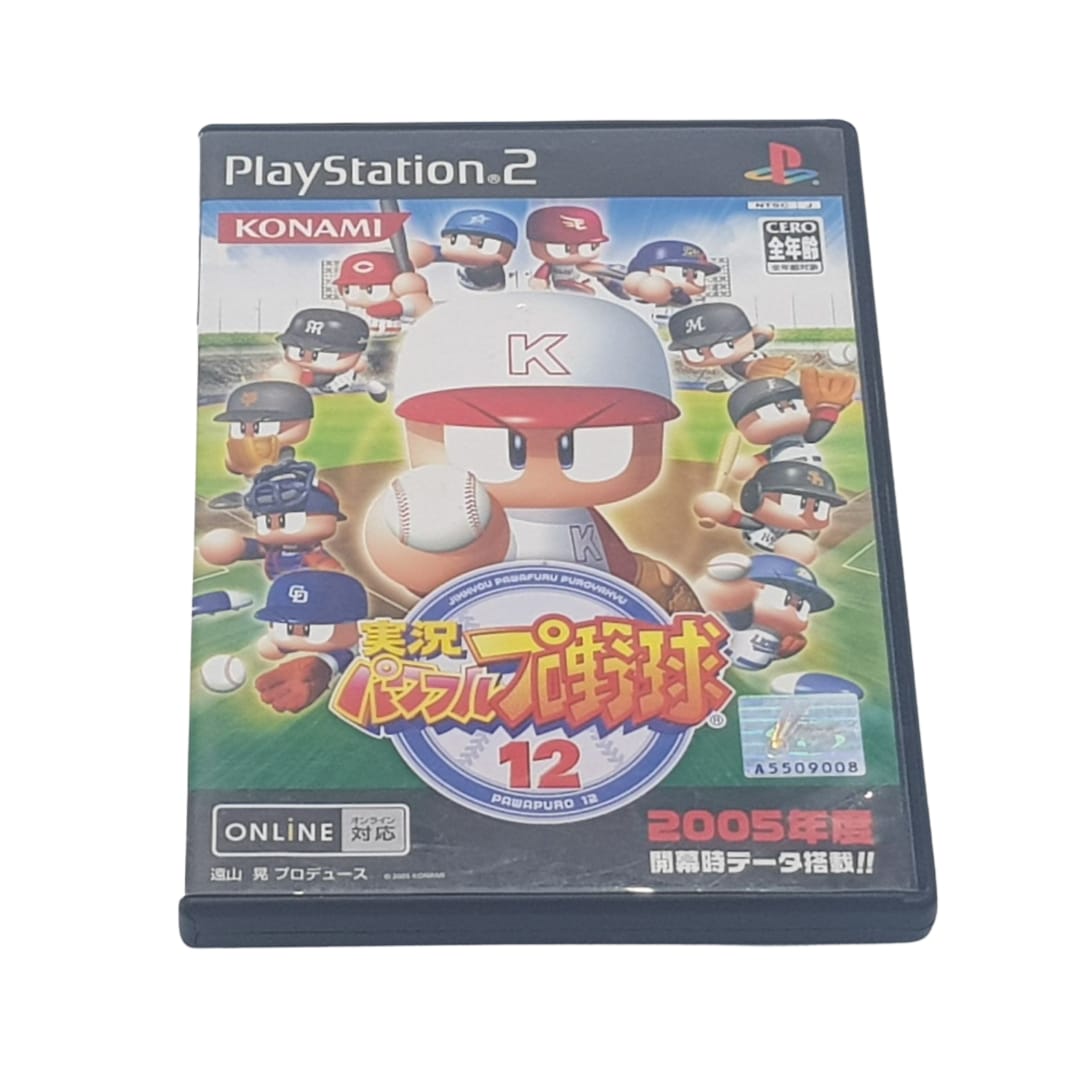 Jikkyou Powerful Pro Yakyuu 12 - Sony Playstation 2 PS2 - Japan NTSC-J