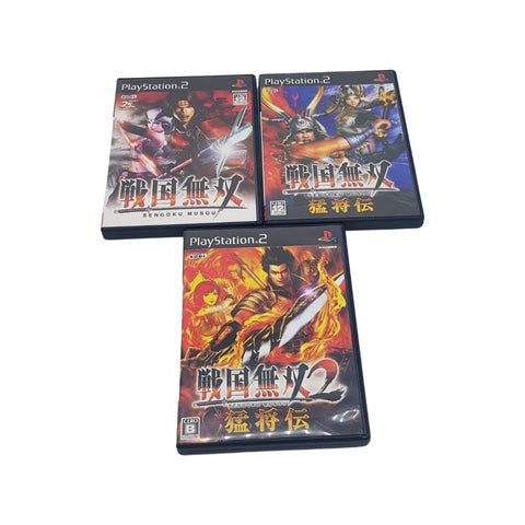 Lotto Sengoku Musou + Moushouden + Moushouden 2 - Sony Playstation 2 PS2 Japan